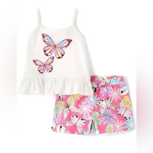 Butterfly Tank Top and Shorts Set